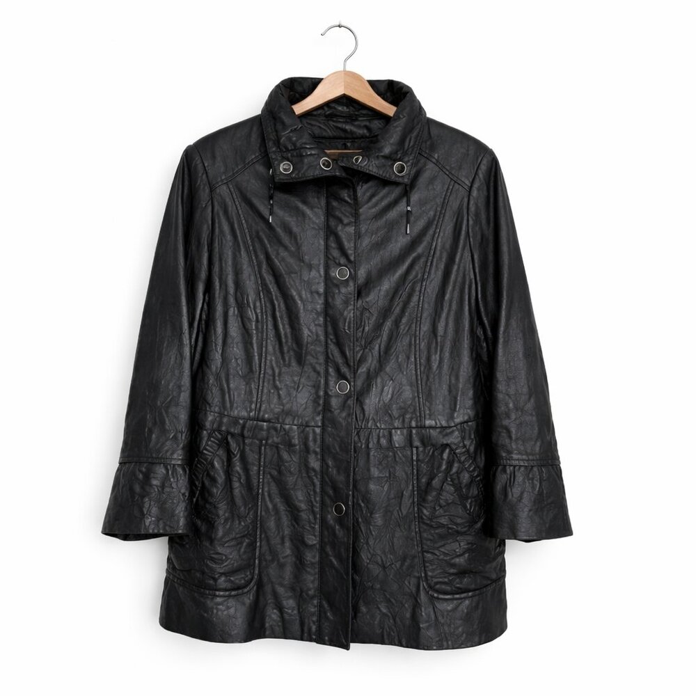 DANIER | Vintage 90s Black Leather Thinsulate Lined Jacket – Women’s XL - Picture 2 of 11